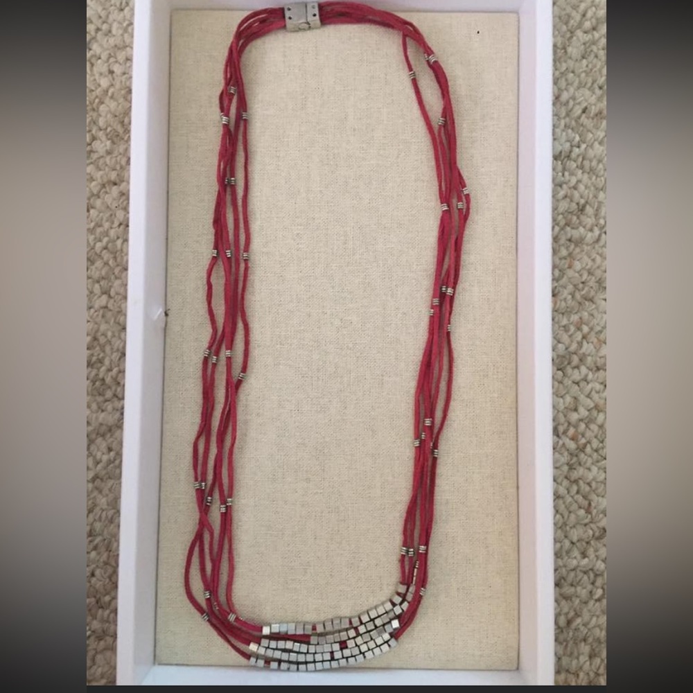 Noonday Collection Adrift Necklace, Burgundy